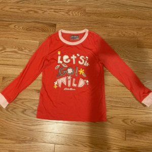 Eddie Bauer Girl Pajama Top Medium 12-14